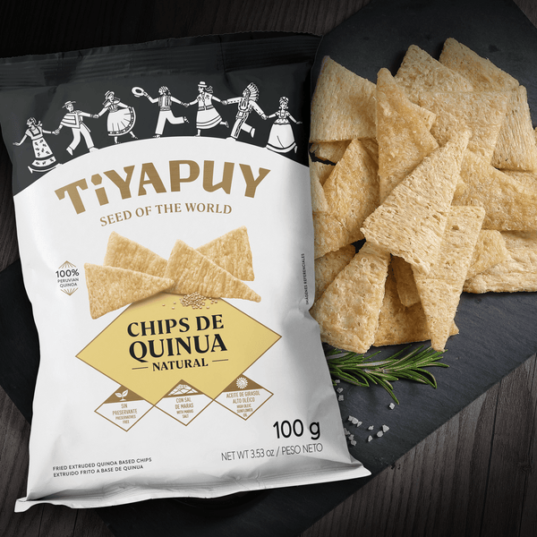 Chips de Quinua Natural Tiyapuy (100 g) - Tiyapuy Foods - Sembrando una nueva historia.