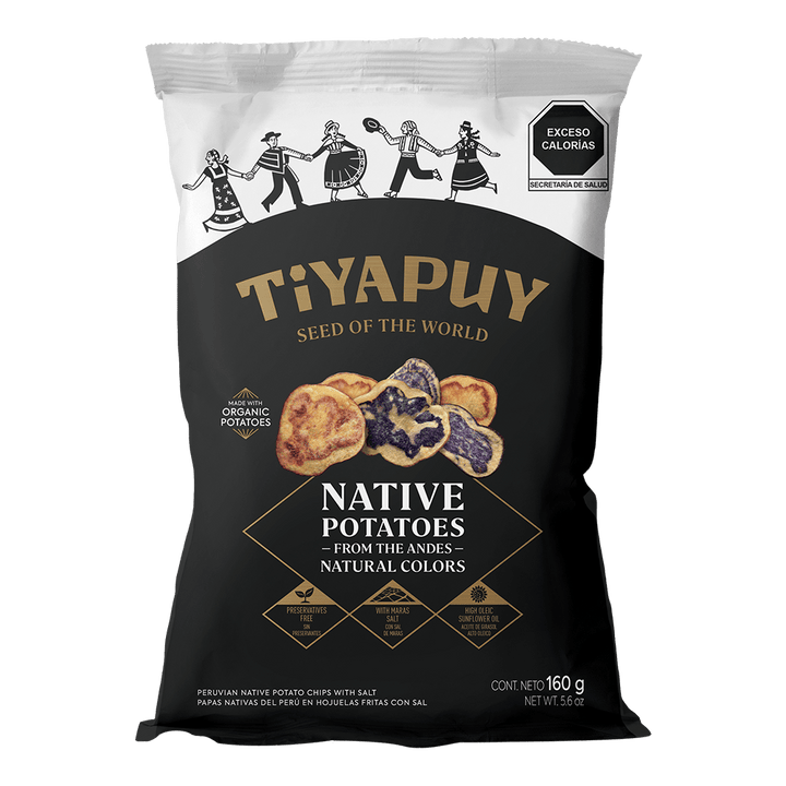 Papas Nativas Mixtas Tiyapuy 40g (1 pieza) - Tiyapuy Foods - Sembrando una nueva historia.