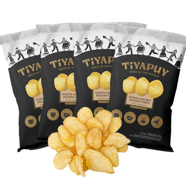 Papas Tiyapuy Amarillas Nativas 160g (4 Pack) - Tiyapuy Foods México